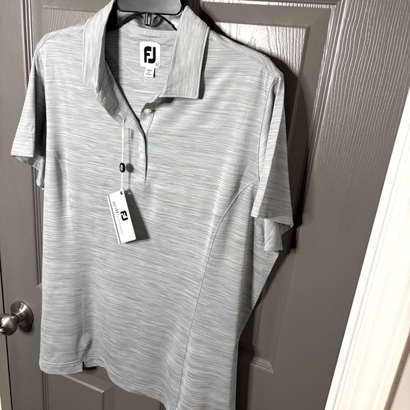 FootJoy Women’s New Space-Dyed Golf Polo Shirt Gray XL - Picture 3 of 12